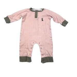 Silkberry Baby Organic Pink Dots Romper